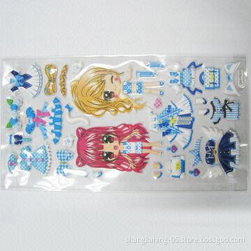 Puffy Sticker with Safe and Nontoxic Material, Various Designs are Available
